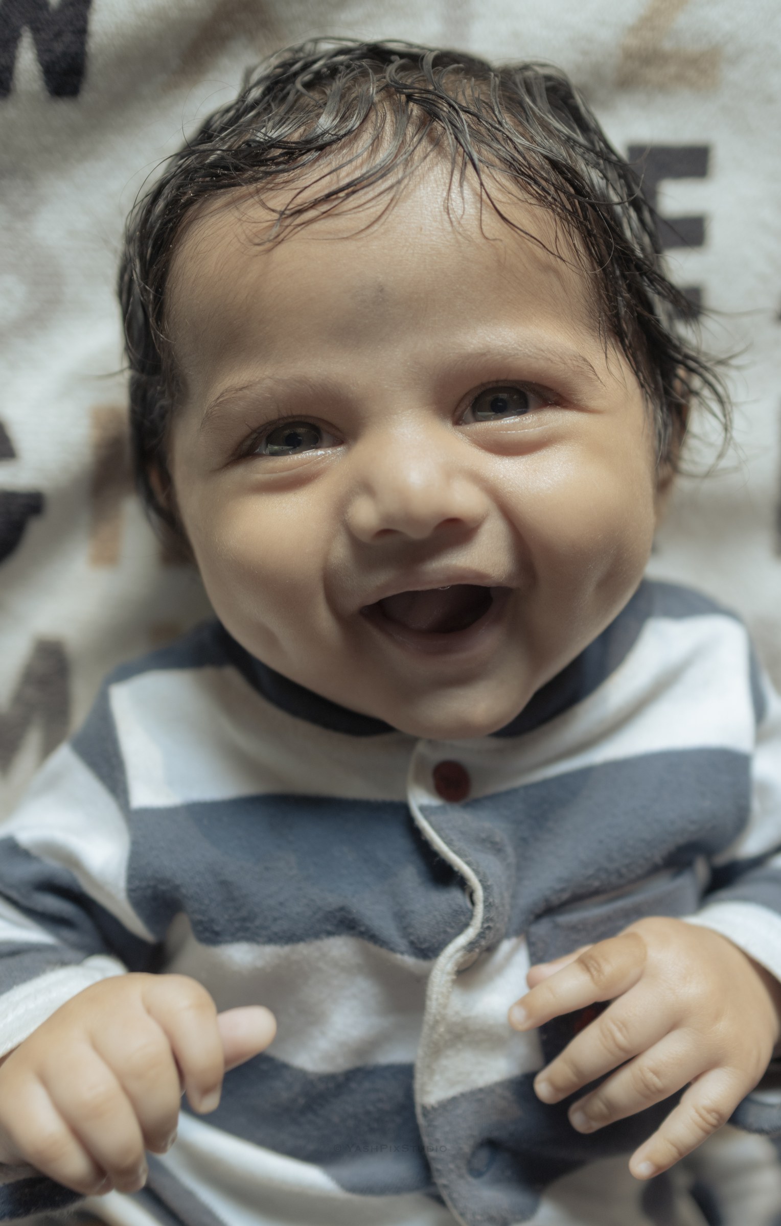 Newborn close-up portrait